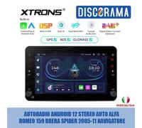 AUTORADIO ANDROID 12 STEREO AUTO ALFA ROMEO 159 BRERA SPIDER 2005-11 NAVIGATORE