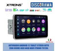AUTORADIO ANDROID 12 TABLET STEREO AUTO 2DIN 8CORE 4GB 64GB NAVI XTRONS TX120L