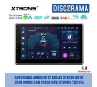 AUTORADIO ANDROID 12 TABLET STEREO AUTO 2DIN 8CORE 8GB 128GB NAVI XTRONS TIX125L