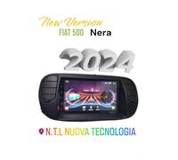 AUTORADIO ANDROID 13 COMPLETO DI MASCHERINA PER FIAT 500 NUOVA VERSI 4 GB 32
