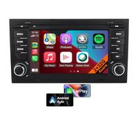 Autoradio Android 13 per Audi A4 S4 RS4 con 7 Pollici Schermo, Navigazione GPS, CarPlay Wireless, Android Auto, Bluetooth, WiFi, DSP, DAB, FM RDS, MirrorLink, USB, Controllo Vocale (4core 2GB+32GB)