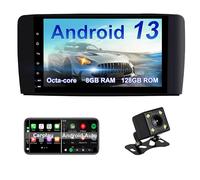 Autoradio Android 13 per Mercedes Benz GL ML CLASSE W164 X164 ML350 ML450 ML500 GL320 GL450 Octa Core 8G RAM+128G ROM con Carplay/Android Auto, navigazione GPS, radio FM/AM/RDS, Bluetooth, SWC, WIFI