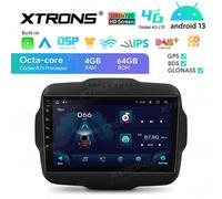 AUTORADIO ANDROID 13 STEREO AUTO JEEP RENEGADE 2015-2020 4/64GB 4G CARPLAY 8CORE