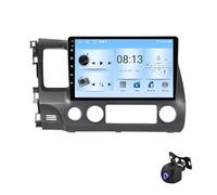 Autoradio Android 13 touchscreen IPS da 10" per Honda Civic 2005-2012, CarPlay wireless e Android Auto, navigazione GPS, WiFi, telecamera di backup AHD, 8 core 8G+128G