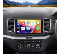 Autoradio Android 14 4+64G 2 Din con navigazione compatibile per VW Sharan 2010-2022 con Carplay Android Auto 9 pollici touchscreen autoradio GPS Navigation Head Unit con Bluetooth WLAN AM FM RDS SWC