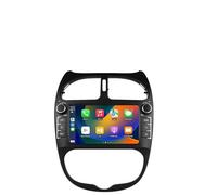 Autoradio Android 14 con touchscreen da 7 pollici e processore quad-core per Peugeot 206 206cc 2000-2008 WiFi CarPlay/Android Auto Bluetooth 4G SWC GPS RDS 2 GB + 32 GB