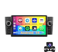 Autoradio Android 14 da 7'' per F-iat Grande Punto Linea 2007-2012, GPS touchscreen, CarPlay wireless, Android Auto, Mirror Link, WiFi, Bluetooth, FM/RDS, EQ, telecamera per la retromarcia (