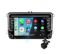 Autoradio Android 14 da 7 pollici per VW Golf/SEAT/Passat/Polo/Jetta/Touran Multimedia con Wireless Carplay Android Auto Mirror Link Comandi al volante GPS Bluetooth WiFi FM Telecamera posteriore