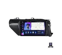 Autoradio Android 14 da 9 pollici per Toyota Hilux 2015-2020, navigazione GPS, WiFi 5G, Bluetooth, CarPlay wireless, Android Auto, radio FM, compatibile con telecamera di retromarcia