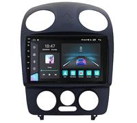 Autoradio Android 14 Double Din per VW Beetle 2000-2012, touch screen da 9", navigazione GPS, Bluetooth, comandi al volante, supporto telecamera AHD, unità principale multimediale.