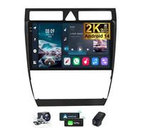 Autoradio Android 14 per Audi A6 C5 S6 2 1999-2004 RS6 1 2002-2006 9,5 pollici 2K Touch Screen Unità principale CarPlay Android Auto Touch Screen Radio GPS Navi Bluetooth Navigazione GPS + Telecamera
