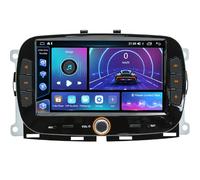 Autoradio Android 14 per Fiat 500 2016-2019, 7 Pollici Touch Screen Car Radio con CarPlay Android Auto Navigazione GPS Bluetooth Controllo vocale RDS(8Core(8+256GB))