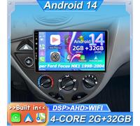 Autoradio Android 14 Per Ford Focus MK1 1998-2004 Car Play GPS AHD 2GB+32GB WIFI