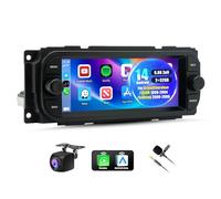 Autoradio Android 14 per GrandCherokee/300M 1999-2004/Sebring 2000-2006, 2 DIN con Carplay Android Auto con 6,86 pollici Bluetooth FM GPS navigatore WiFi schermo diviso controllo volante AHD