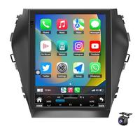 Autoradio Android 14 per Hyun-dai Santa Fe IX45 2013-2018, touchscreen IPS da 9,7" 1280 * 720P con CarPlay Android Auto, Bluetooth, DSP/GPS, WiFi 32EQ + telecamera posteriore AHD(Color:8 CORE 6+128G)