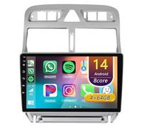 Autoradio Android 14 per Peugeot 307 SW 307CC 307SW 2002-2013, 9 Pollici Touch Screen Car Radio con CarPlay Android Auto Navigazione GPS Bluetooth Controllo vocale RDS(4Core(2+32GB))