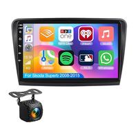 Autoradio Android 14 per Skoda Superb 2008-2015 con Carplay wireless e Android Auto con Bluetooth WIFI FM RDS GPS navigatore satellitare SWC AHD telecamera di retromarcia microfono (S-6 (8G+128G))