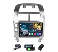 Autoradio Android 14 per Volkswagen Polo Mk4 4 2001-2009 9,5 pollici Touch Screen 2K Unità principale CarPlay Android Auto Touch Screen Radio GPS Navi Bluetooth Navigazione GPS SWC + Telecamera (B,2K
