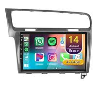 Autoradio Android 14 per VW Golf 7 2013-2018, 10.1 Pollici Touch Screen Car Radio con CarPlay Android Auto Navigazione GPS Bluetooth Controllo vocale RDS(8Core(8+256GB))