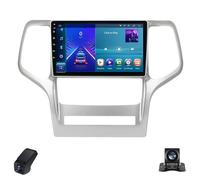 Autoradio Android 14 Touchscreen 2K per Jeep Grand Cherokee WK2 2010-2013 Automotive Radio Double Din/Wireless CarPlay/Android Auto/4GLTE/5G WiFi/GPS/BT 5.0/FM/AM/RDS/DSP/ADAS DVR(C30Pro)
