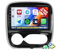 Autoradio Android 15 2 64G per R-enault TRAFIC/N-issan NV300 2014-2021 con CarPlay e Android Auto, radio auto Bluetooth touchscreen da 9" con GPS, SWC, WiFi, FM, microfono e fotocamera,K2 pro plus