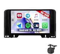 Autoradio Android 15 Da 9'' Per Citroen C3 2022 2023, Carplay Wireless E Android Auto Lettore Radio Touchscreen GPS Bluetooth/WiFi/FM/SWC/MIC USB Telecamera Di Retromarcia(Color:M400)