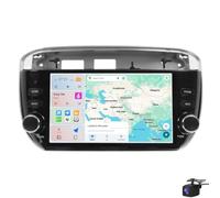 Autoradio Android 15 doppio Din per Fiat Linea Punto EVO 2012-2015 Touchscreen da 7" Wireless Carplay Navigazione GPS per auto Android Bluetooth 5G WiFi FM/RDS AUX-in SWC Camera(Color:8CORE 2+32G)
