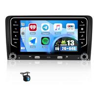 Autoradio Android 15 per Au-di A3 S3 RS3 8P 2003-2012 CarPlay Android Auto Wireless 7" IPS Touch Screen GPS WiFi Link Specchio Bluetooth FM/RDS EQ SWC USB/Tipo C Telecamera posterio(Color:4CORE 2+64G)