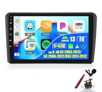 Autoradio Android 15 per Audi A3/S3/RS3 (2003-2012) - Touchscreen da 9", 4G/64G, CarPlay, Android Auto, WiFi, Bluetooth, FM RDS, EQ, SWC, predisposizione per telecamera di retromarcia