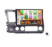 Autoradio Android 15 per Hon-da Civic 2006-2011 | Touchscreen da 10", Wireless CarPlay e Android Auto, EQ, Bluetooth 5.0, GPS, WIFI, FM/RDS, SWC, Telecamera Posteriore