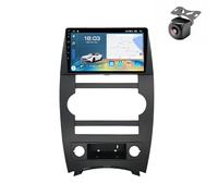 Autoradio Android 15 per Jeep Cherokee Commander XK 2005 2006 2007 2008-2011 con tablet, schermo da 9 pollici, lettore multimediale MP5, ricevitore, navigazione GPS con Carplay e Android Aut