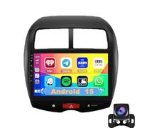 Autoradio Android 15 per Mitsubishi ASX 2010-2018, radio touchscreen da 10'' a doppio DIN con Carplay, Android Auto, navigazione GPS, WiFi, Bluetooth, FM RDS, SWC, telecamera per la retromar