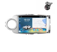 Autoradio Android 15 per Toyota Yaris 2011 2012 2013 2014-2017 2018 con schermo da 9 pollici, lettore multimediale MP5, navigatore GPS con comandi al volante, radio FM, CarPlay e Android Aut