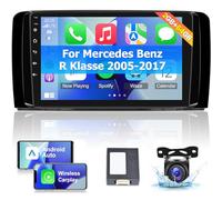 Autoradio Android 2+64G per Mercedes Benz R Classe W251 R280 R300 R320 R350 2005-2017 - Radio touchscreen da 9 pollici - Wireless Carplay e Android Auto WiFi Mirror Link SWC + Backup Camera&Mic