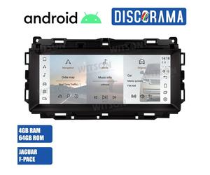 AUTORADIO ANDROID 4/64GB JAGUAR F-PACE 2016-2019 STEREO AUTO TOUCH WIFI NAVI GPS