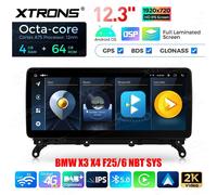 AUTORADIO ANDROID 4/64GB STEREO AUTO BMW X3 X4 F25 F26 2014-2016 NAVI NBT SYS