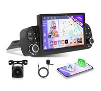 Autoradio Android 4G+64G per Fiat Panda 2013-2020, Motorsi Stereo Radio Quad-Core Android 15 iOS Carplay Single Din, 32EQ, GPS, Bluetooth 5.0, Interfaccia utente WiFi, Radio FM/RDS