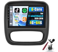 Autoradio Android 4G 64G per V-auxhall Vivaro/R-enault Trafic/F-IAT Talento/N-issan NV300/VW30 con Carplay, Android Auto, processore 8 core, touchscreen da 9'', radio GPS BT FM, DSP,K4 pro plus
