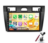 Autoradio Android 4G 64GB per Ford Fiesta Mk5 2002-2011, touch screen da 9" con Wireless CarPlay, Android Auto, GPS, Bluetooth 5.0, FM RDS, EQ, Wi-Fi, telecamera posteriore, Y1