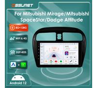 Autoradio Android 4G 8Core per Mitsubishi Mirage Attrage 2012-2022 2023 Space Star Dodge Attitude lettore multimediale DSP Carplay