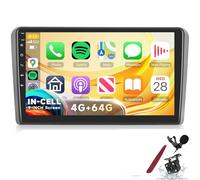 Autoradio Android 4G per AUDI A3/S3/RS3 (2003-2012) - Schermo In-Cell da 9'', CarPlay, Android Auto, GPS, Bluetooth, FM RDS, SWC, Wi-Fi e compatibile con la fotocamera