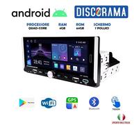 AUTORADIO ANDROID 4GB RAM 7 POLLICI 1 DIN STEREO CARPLAY ANDROID AUTO WIFI