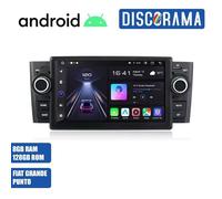 AUTORADIO ANDROID 8/128GB FIAT GRANDE PUNTO 2007-2012 STEREO AUTO TOUCH 7" WIFI