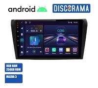 AUTORADIO ANDROID 8/256GB MAZDA 3 2004-2013 STEREO AUTO TOUCH 9" WIFI NAVIGATORE