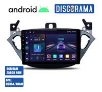 AUTORADIO ANDROID 8/256GB OPEL CORSA E ADAM 2013-2019 STEREO AUTO TOUCH 9" WIFI