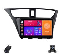 Autoradio Android CarPlay per Honda Civic 9 FK FB 2012-2017 4-core Autoradio Multimediale da 9-Inch con Touchscreen/SWC/Bluetooth/Radio FM/WIFI/GPS/Telecamera Posteriore/ADAS DVR(X1)