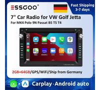 Autoradio Android da 7 "per VW Golf Jetta MK4 Polo 9N Passat B5 T5 T4 Volkswagen Lettore multimediale 2GB 64GB Carplay Android auto Standard