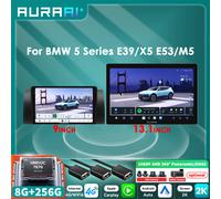 Autoradio Android da 9/13.1 pollici Autoradio per BMW Serie 5 E39 X5 E53 M5 7870 AI Lettore multimediale Carplay Schermo 2K ADAS 360 Cam
