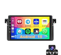 Autoradio Android da 9" per E46 1999-2005, doppia telecamera HD 1080p, navigazione GPS, Bluetooth, controllo vocale, M500S: migliora la tua esperienza di guida!