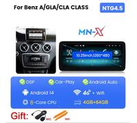 Autoradio Android Mercedes 4.5 Classe A W176 GLA X156 CLA C117 4G+64GB CarPlay.